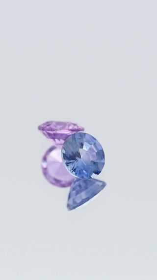 Natural Lilac & Blue Sapphire Pair Unheated thumbnail 7